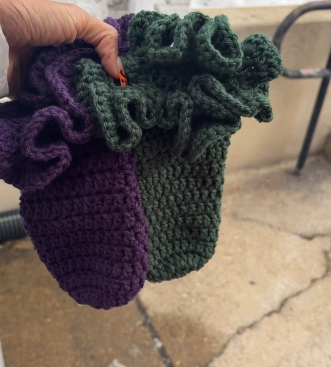 Crochet Ruffle Socks
