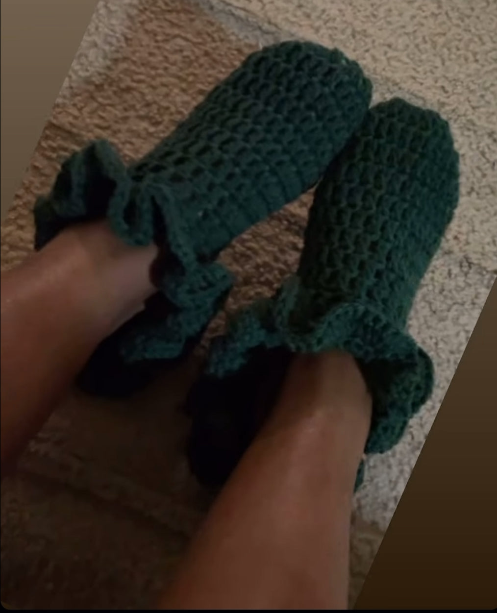 Crochet Ruffle Socks
