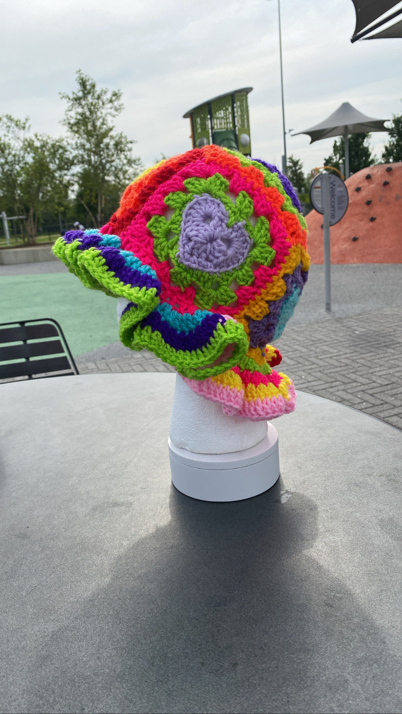 -Granny Square Bucket Hats