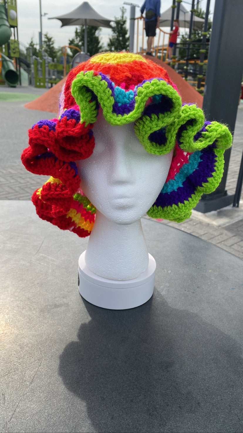 -Granny Square Bucket Hats