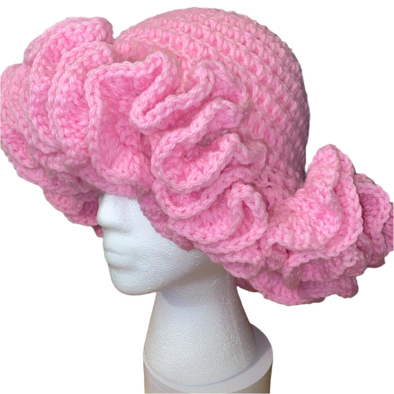 Crochet Ruffle Hats