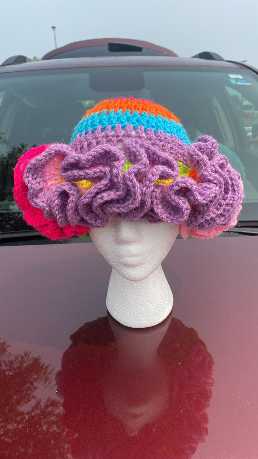 Crochet Ruffle Hats