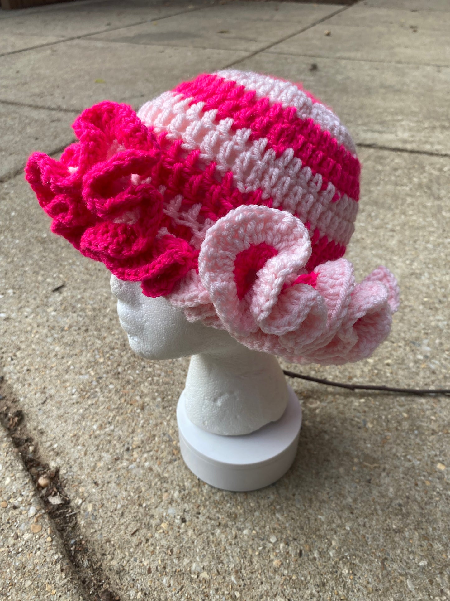 Crochet Ruffle Hats